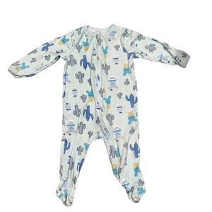Emporio Baby Footed Sleeper 6-9M Cactus Desert Print Zip Pajamas